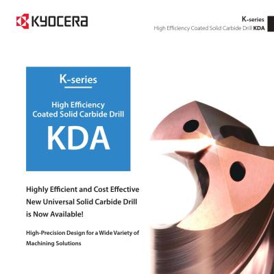 High Efficiency Coated Solid Carbide Drill KDA , KDA0300X03S060N, KDA0400X03S060N, KDA0600X03S060N, KDA0600X03S060C, KDA0800X03S080C, KDA1000X03S100C